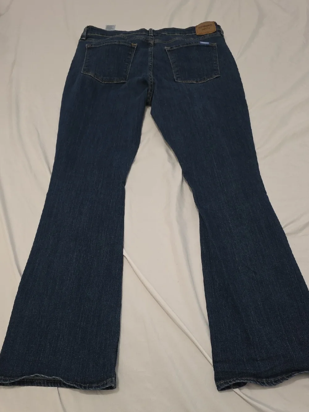 Classic Women's Dark Blue Straight Leg Jeans - Picture 4 of 6